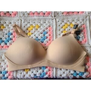 New women's 40D Torrid dream wire-free push-up bra beige nude